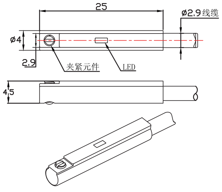 宜科磁感应传感器:MCS-CS1-OP6L产品(图3) 宜科磁感应传感器:MCS-CS1-OP6L产品(图3)
