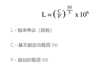 如何计算交叉滚子轴承的使用寿命(各种载荷类型)(图2) 如何计算交叉滚子轴承的使用寿命(各种载荷类型)(图2)