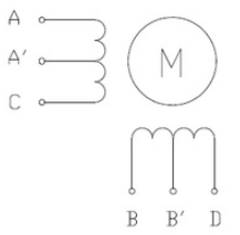 三洋两线\四线和六线双极步进电机接线图(图2) 三洋两线\四线和六线双极步进电机接线图(图2)