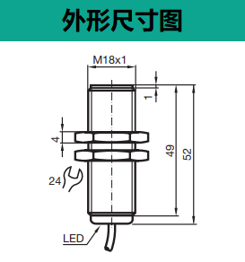 电感式传感器 NBB5-18GK50-E0(图2) 电感式传感器 NBB5-18GK50-E0(图2)