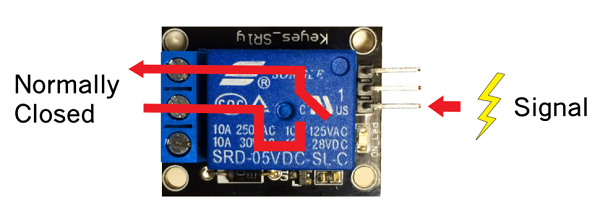 5V继电器端子和引脚如何工作，?？统１占痰缙鞯男藕诺缌鞣绞?图3)