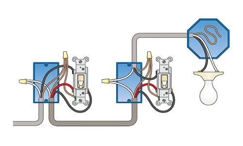三向开关的接线方式，三向开关接线常见的错误问题！