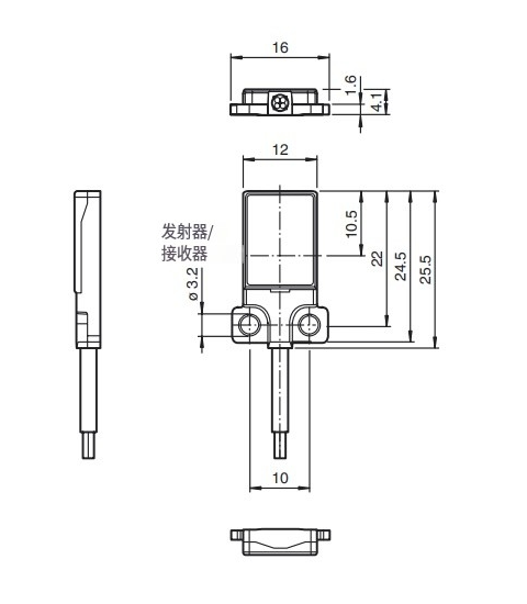 对射型光电传感器OBE500-R3F-SE0-L(成对)(图5) 对射型光电传感器OBE500-R3F-SE0-L(成对)(图5)