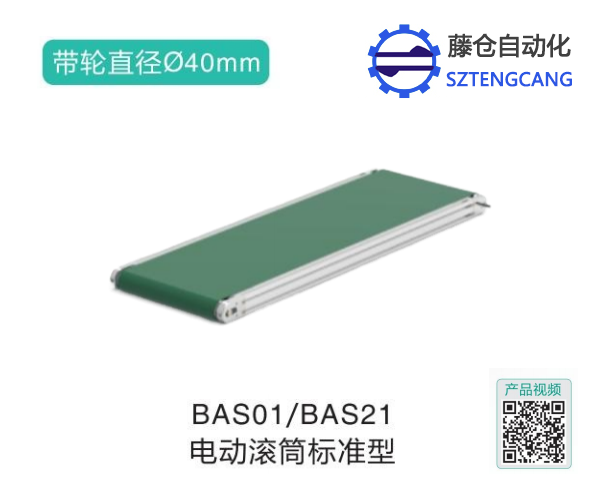 标准型BAS01/BAS21电动动力滚筒输送机