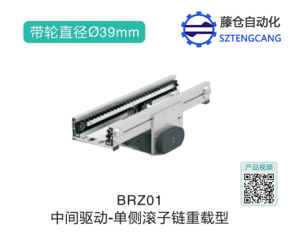单侧滚子链重载型中间驱动链板输送机BRZ01