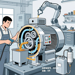 平面二次包络减速机换油时，如何清理蜗杆齿间残油？