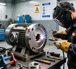 减速机齿轮箱铸件砂眼如何修补？