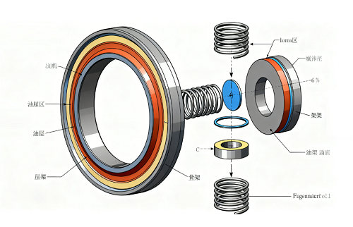 减速机配件油封的安装方向与密封效果的关联性分析？(图2)