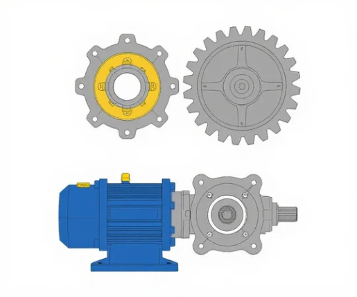 伞齿轮与斜齿轮减速机搭配，需注意哪些衔接细节？(图1)