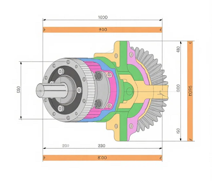 铸铁与铝合金伞齿轮减速机，低速重载耐用性差异？(图1)