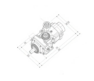 微型蜗轮减速机狭小空间简化装配调试
